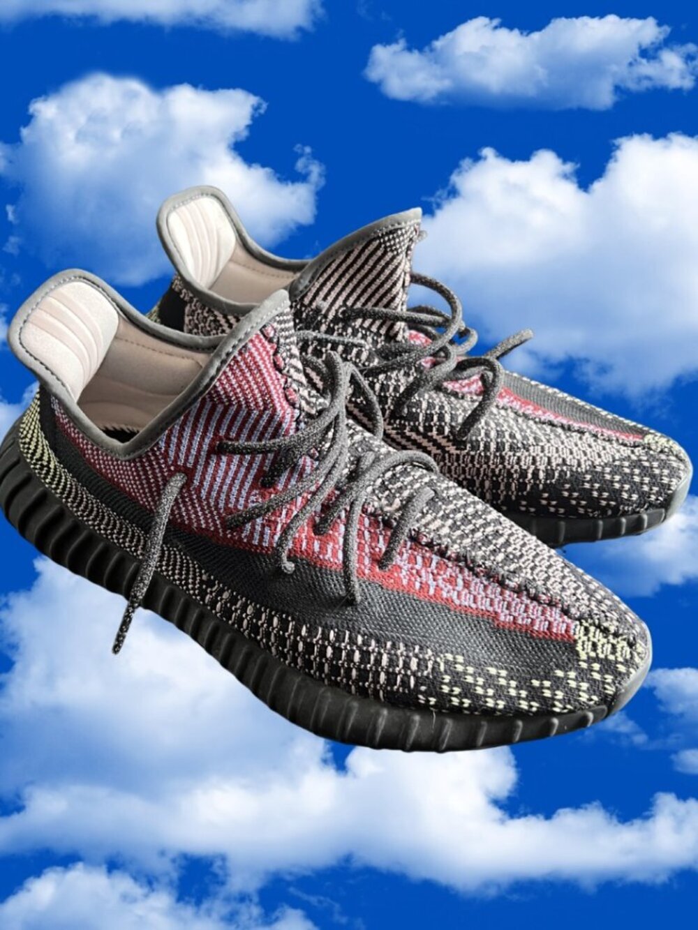 adidas Yeezy Boost 350 V2 Yecheil Non-Reflective Knit Sneakers Mens US 11